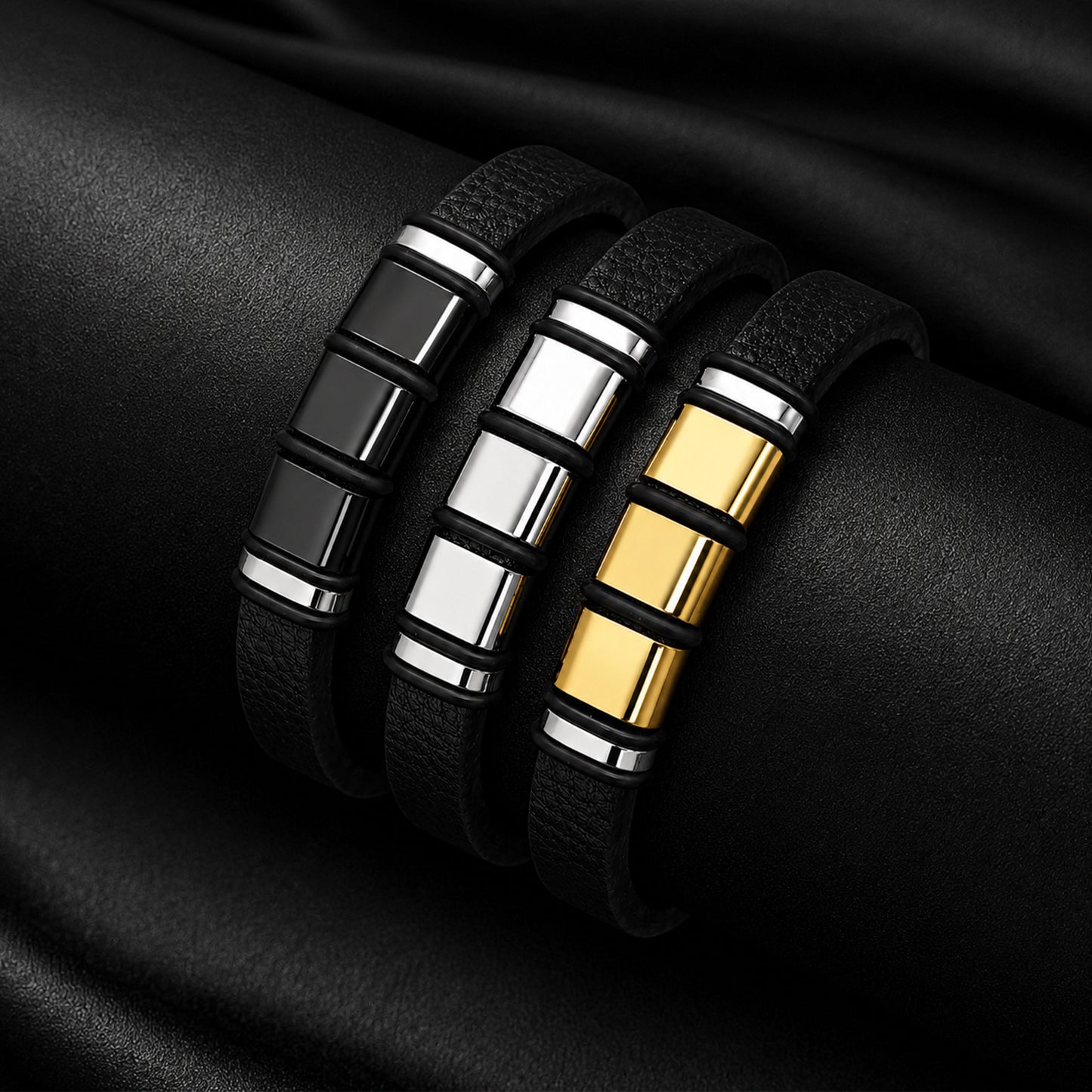 Mens Stainless Steel Bracelet Everyday Genie By Planderful Unisex Versatile Modern Jewelry For Business Professionals