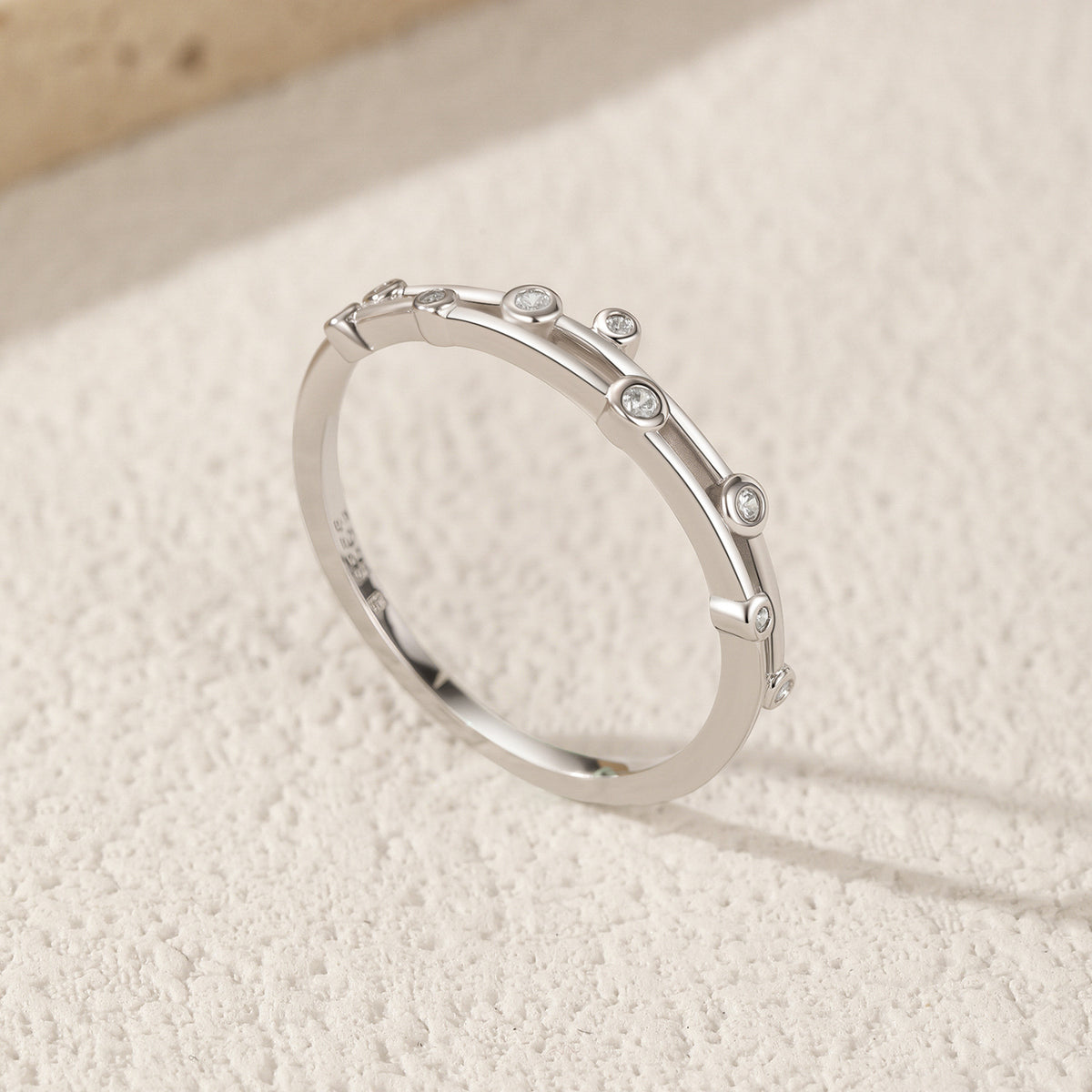 925 Sterling Silver Linear Minimalist Ring
