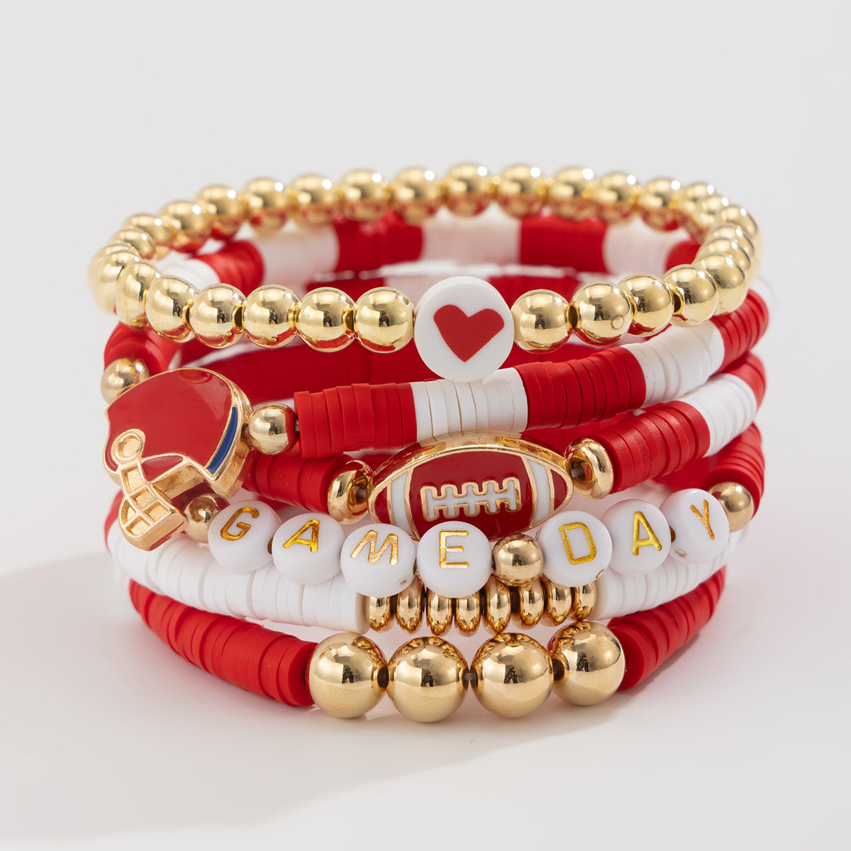 Planderful Vienna Verve Bracelet Set – Stylish Football Pendant Design