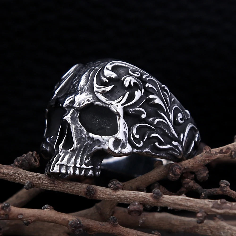 Gothic Skull Stainless Steel Men's Ring