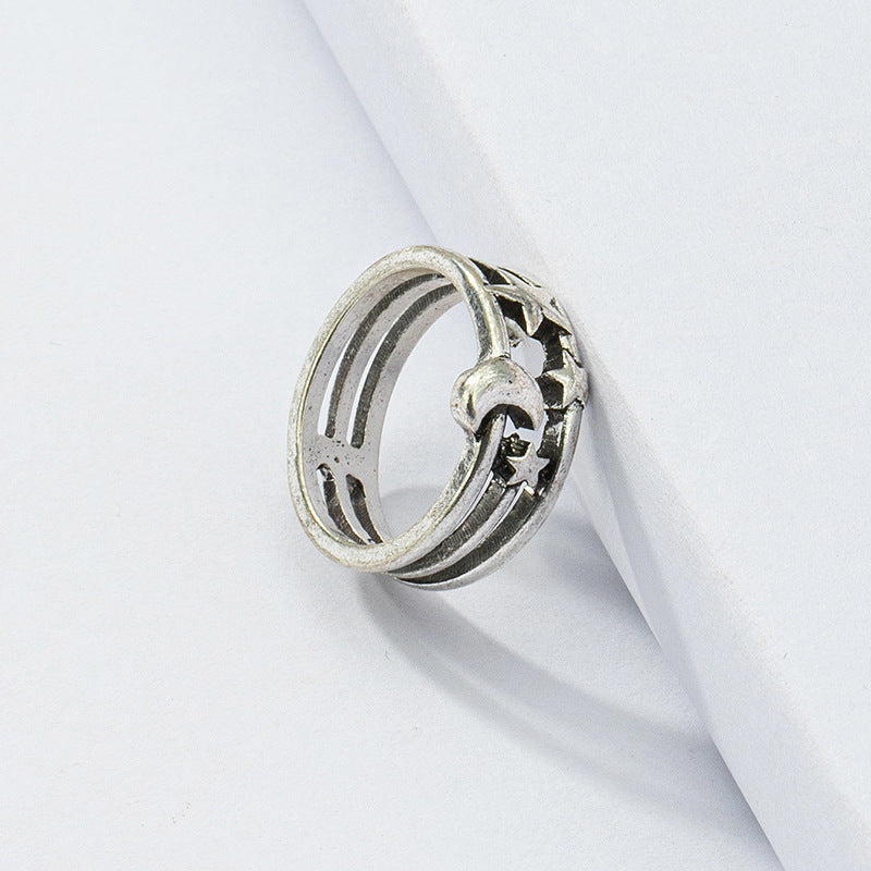 Vienna Verve Star Moon Ring: Exquisite Wholesale Jewelry Piece