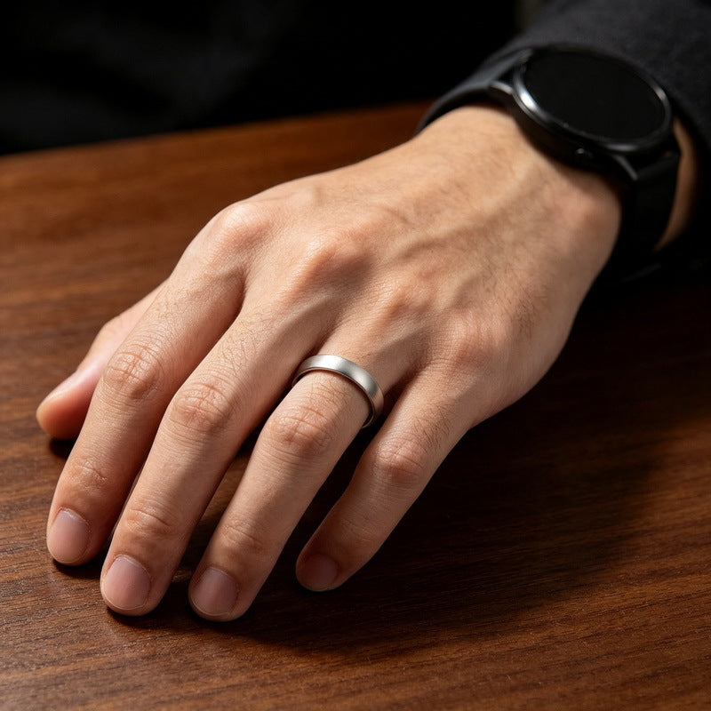Inner Ring Polished Outer Arc Brushed Ring Multi-Specification Plain Ring Loach Back Ring