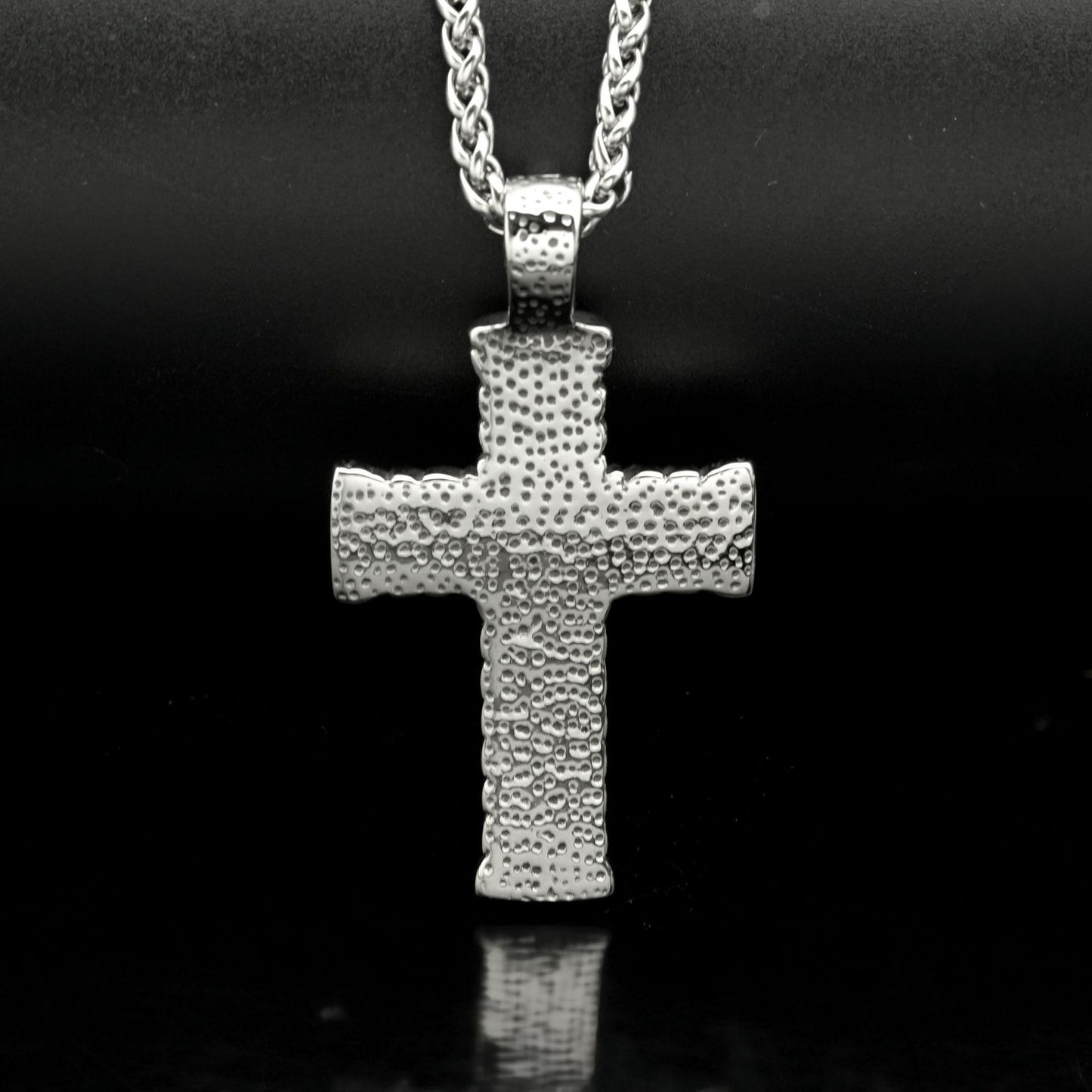 Steel Necklace – Statement Hip Hop Cross Pendant