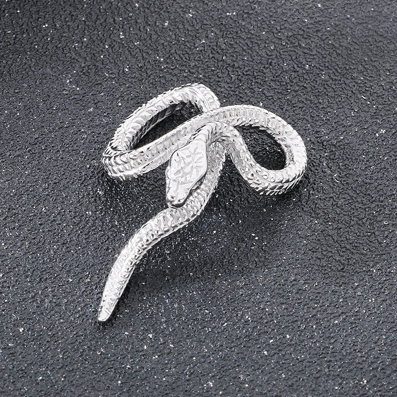 Planderful Snake Pendant for Men Titanium Steel Punk Style