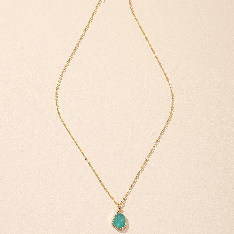 Crystal Bud Resin Necklace - Elegant Vienna Verve Collection