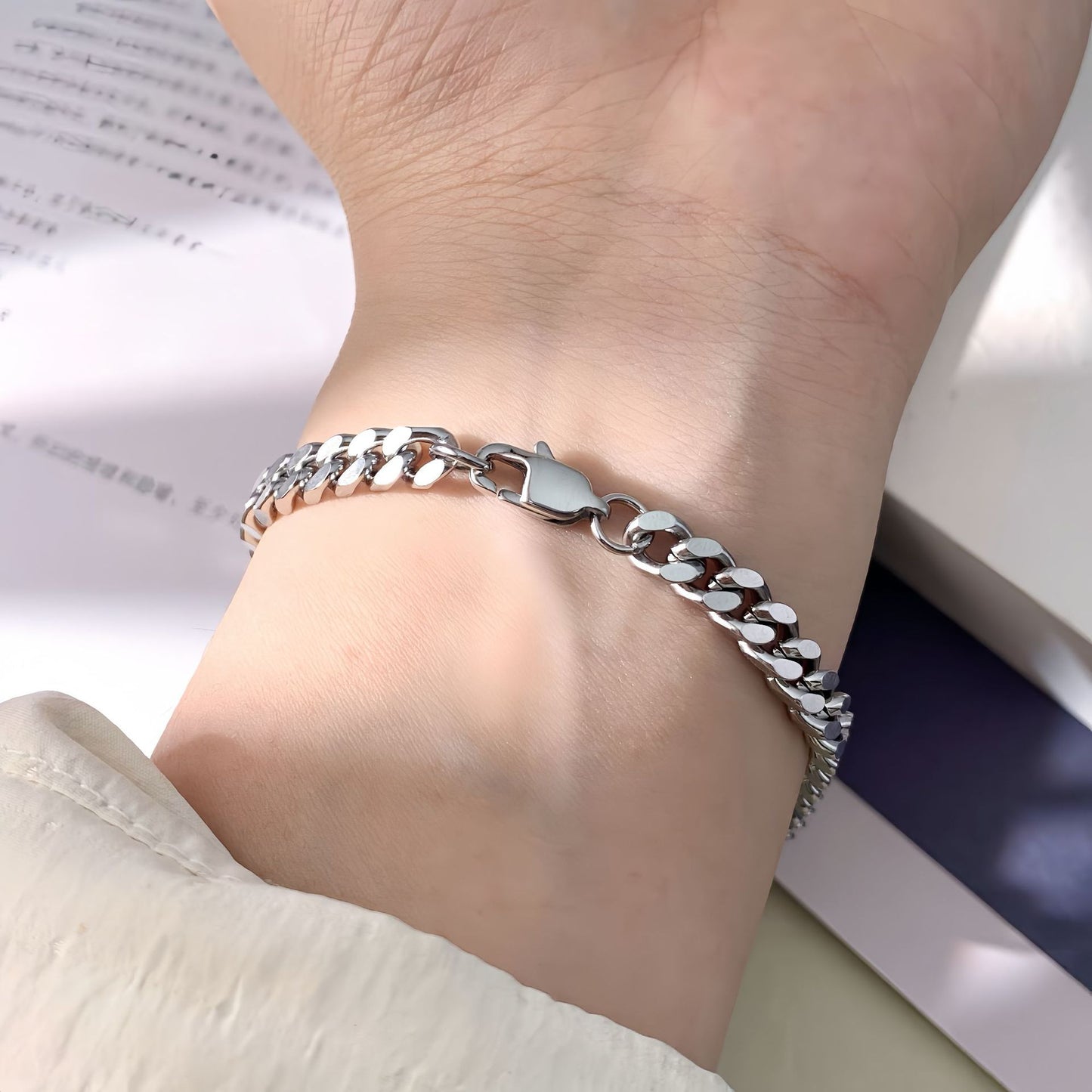 Planderful Jewelry Steel Couple Bracelet Set For Him And Her Elegant Gift Sun Buckle Design Premium Matte Finish