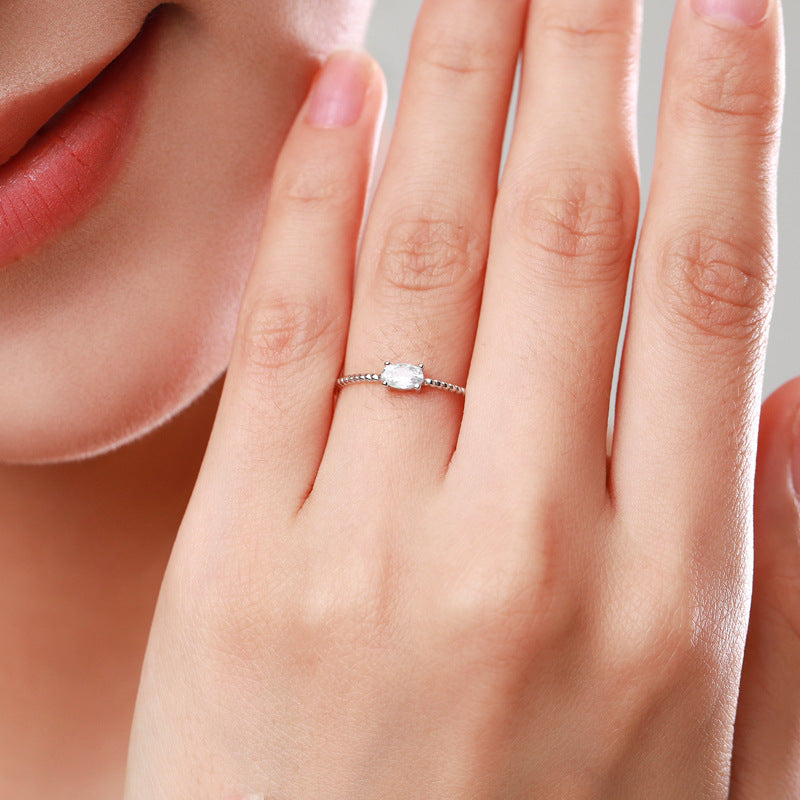 Simple and Versatile Sterling Silver Open Ring with Wavy Pattern