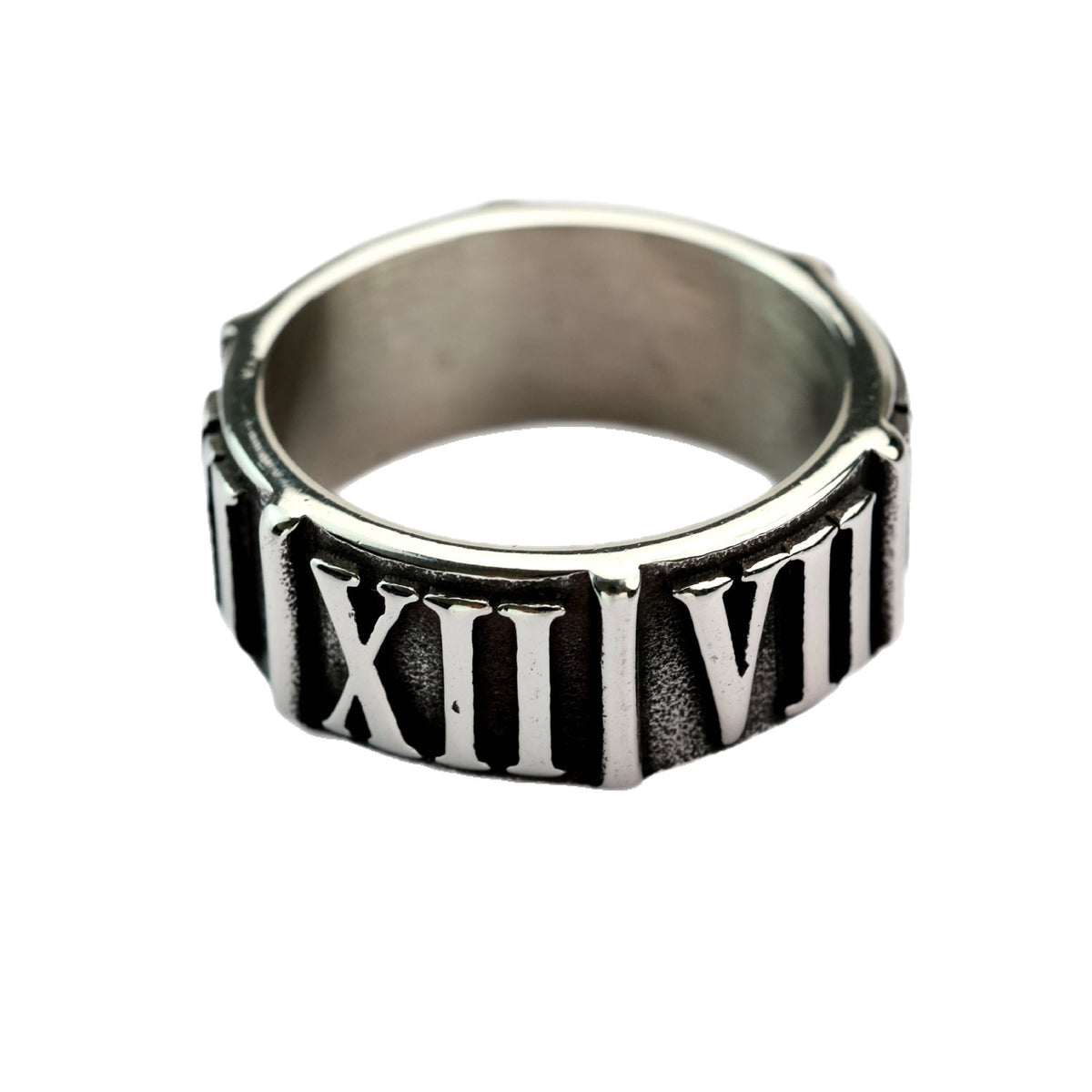 Vintage Ancient Stainless Steel Men's Ring
