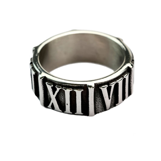 Vintage Ancient Stainless Steel Men's Ring