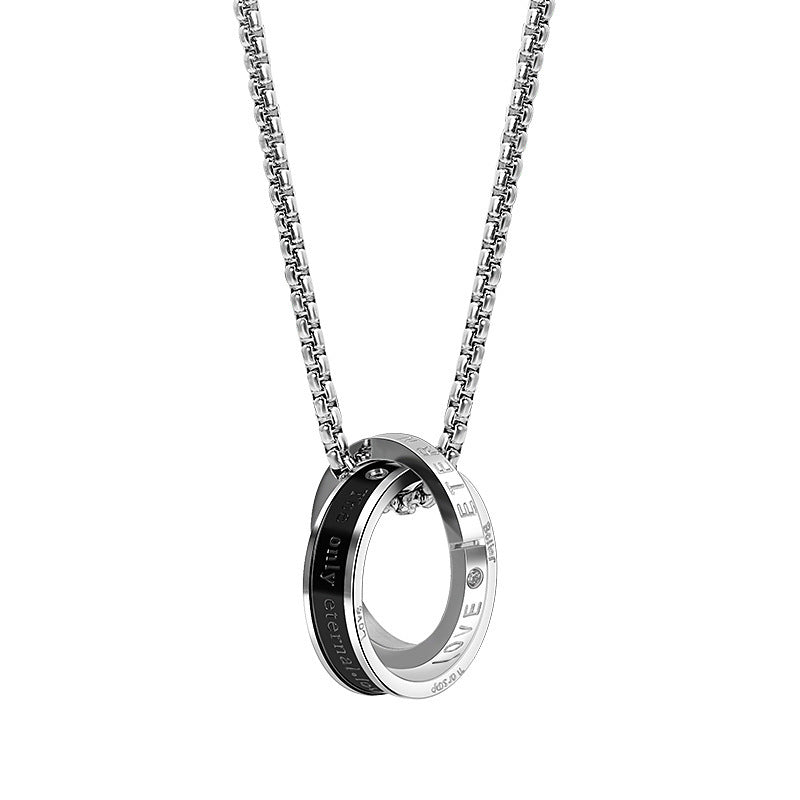 Planderful Jewelry Men's Steel Necklace Pendant