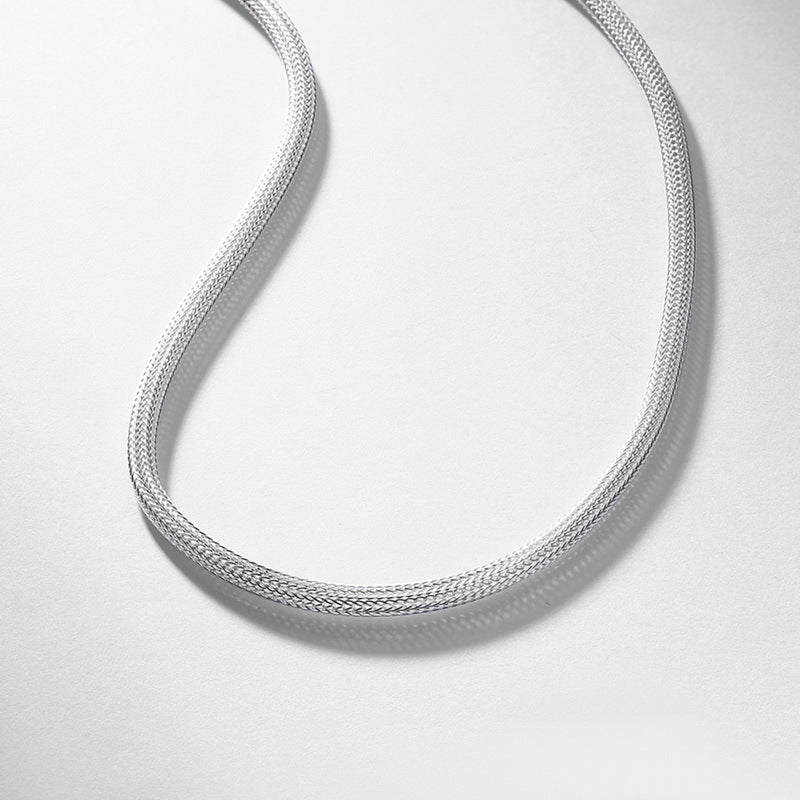 S925 Sterling Silver Snake Snake Chain Necklace