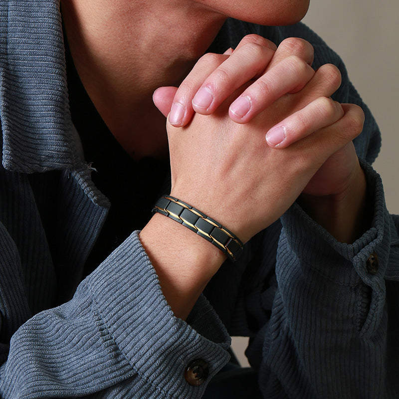 Titanium Magnetic Bracelet Men's Four-in-One Metal Jewelry