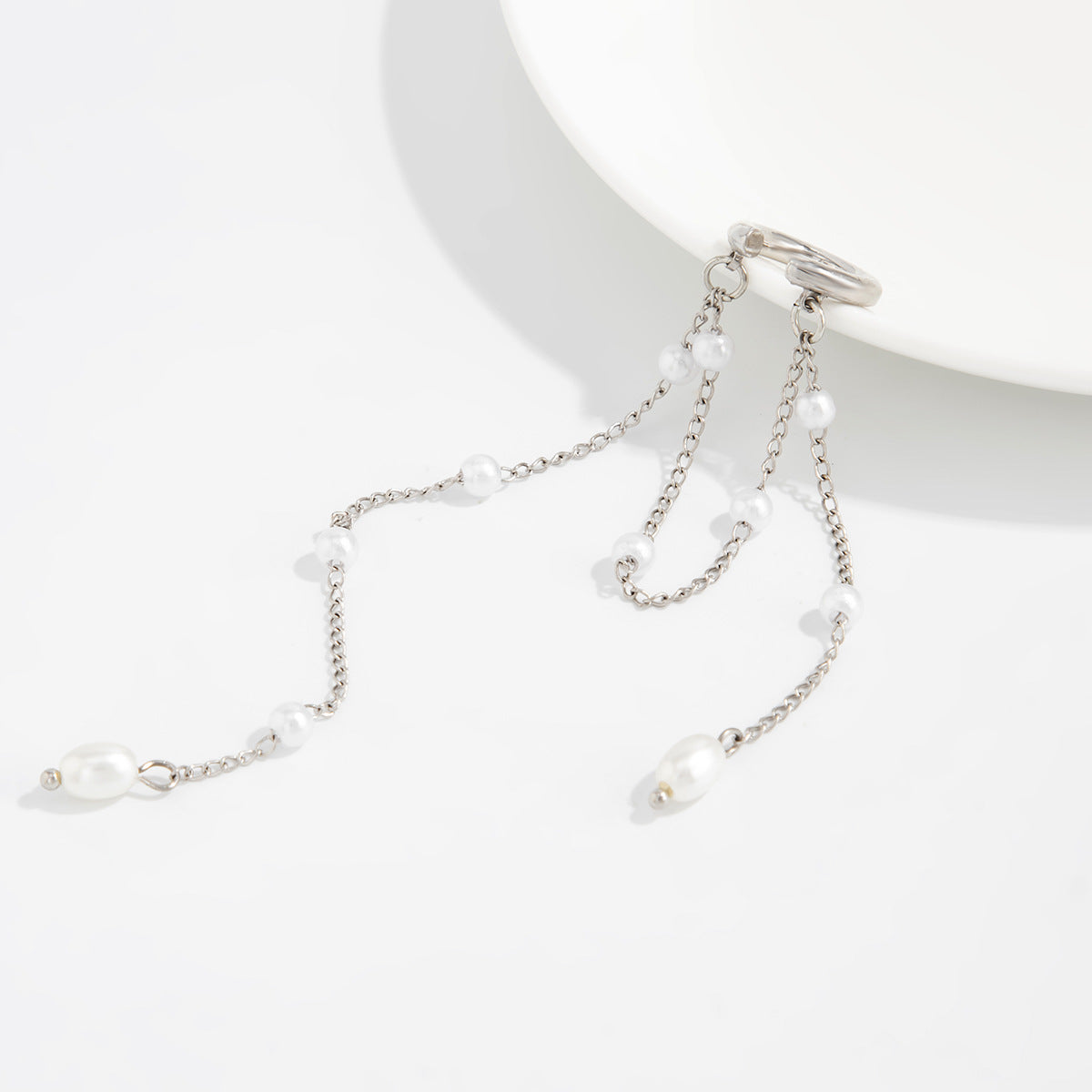 Planderful Clip On Pearl Earrings Vienna Verve For Non Pierced Ears Elegant Fringed Statement Jewelry
