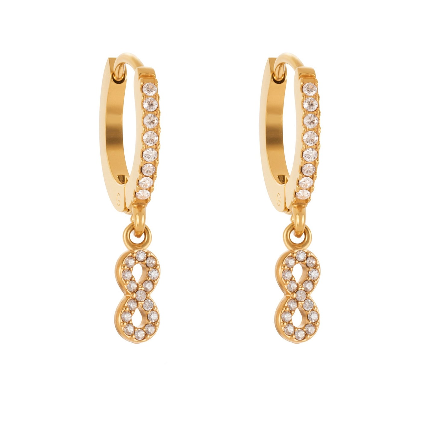Planderful Zircon Earrings Exquisite Gold Plated For Women