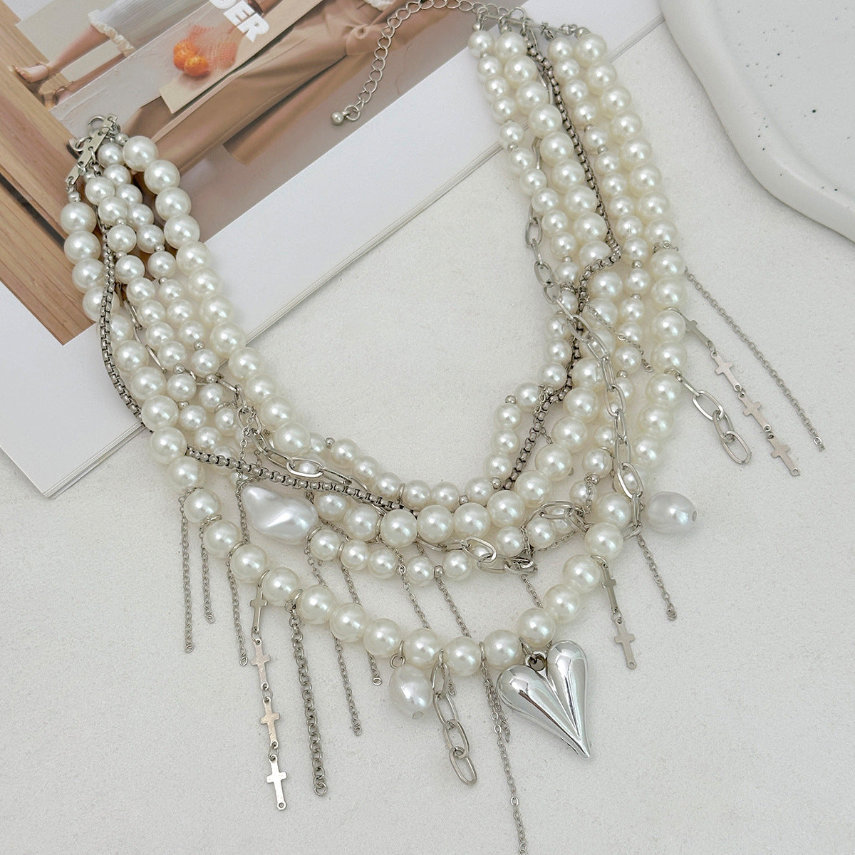 Planderful Vienna Verve Necklace – Elegant Multi-Layer Choker Design