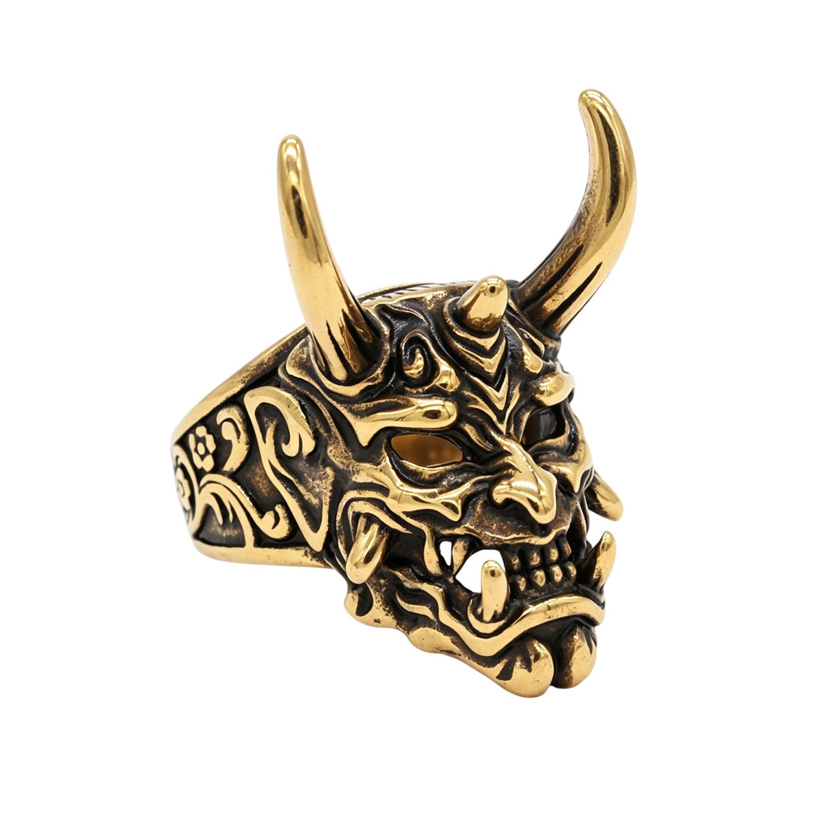Horned Beast Titanium Steel Ring
