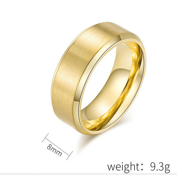 Matte Black Titanium Ring 8mm Brushed Unisex Jewelry For Couples By Planderful Personalized Ring For Men And Women