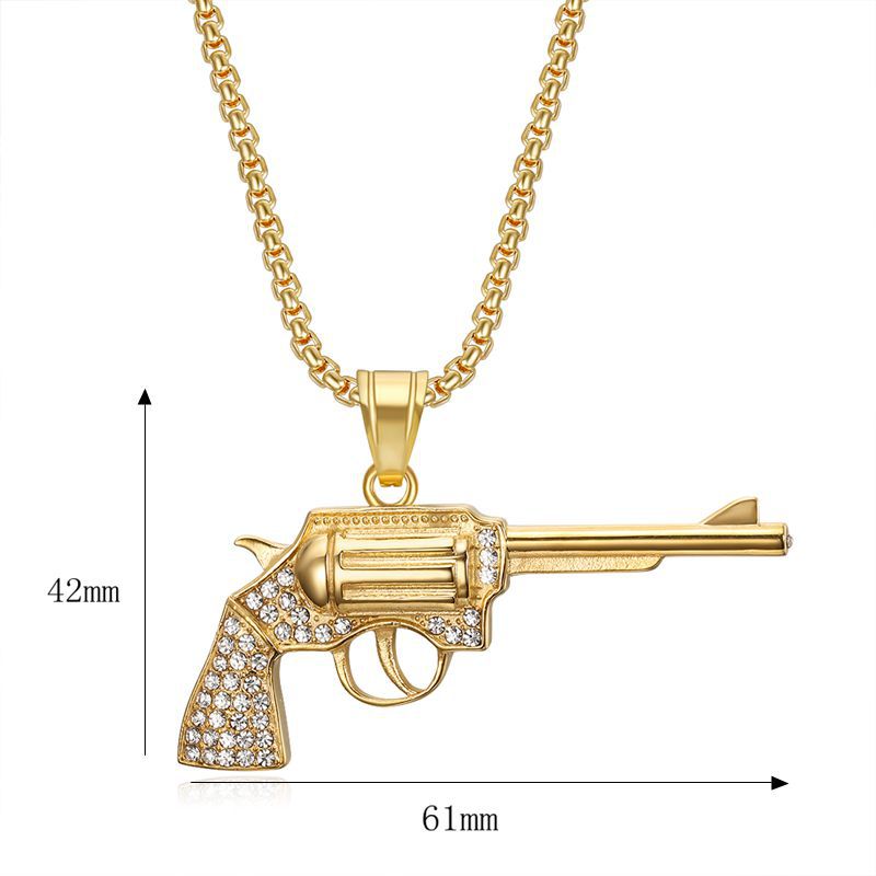 Steel Necklace – Statement Hip Hop Pendant Necklace