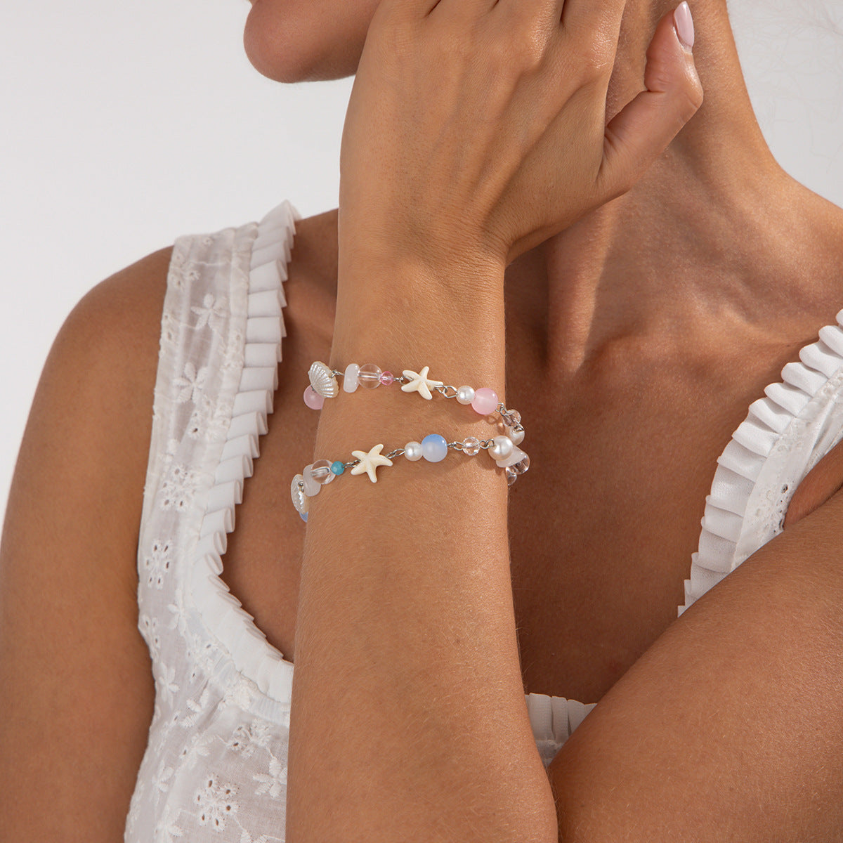 Planderful Vienna Verve Bracelet – Ocean Starfish Fringed Design