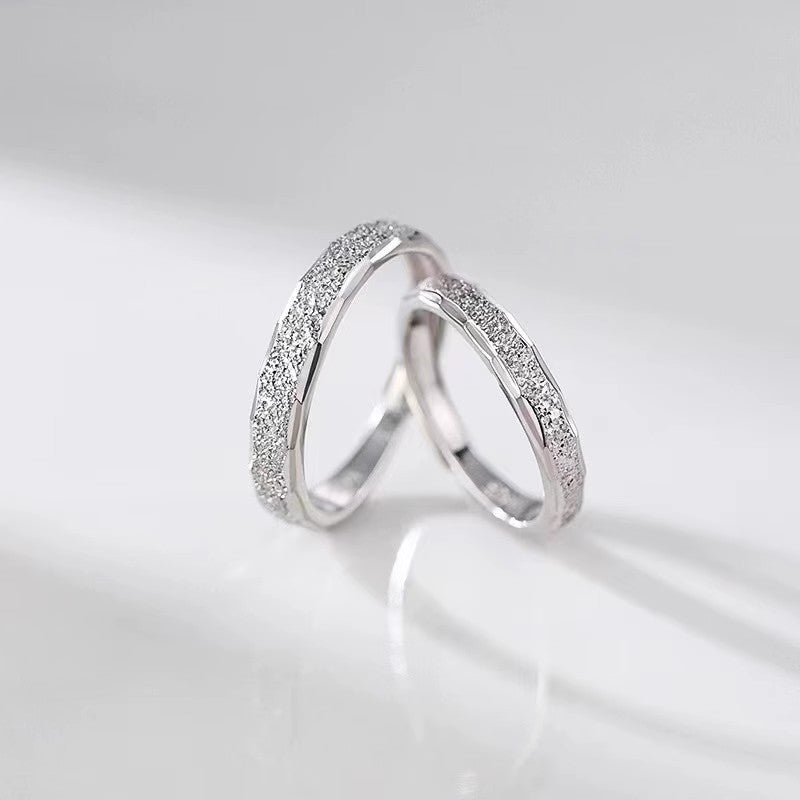 S925 Sterling Silver Galaxy Couple Ring — Adjustable
