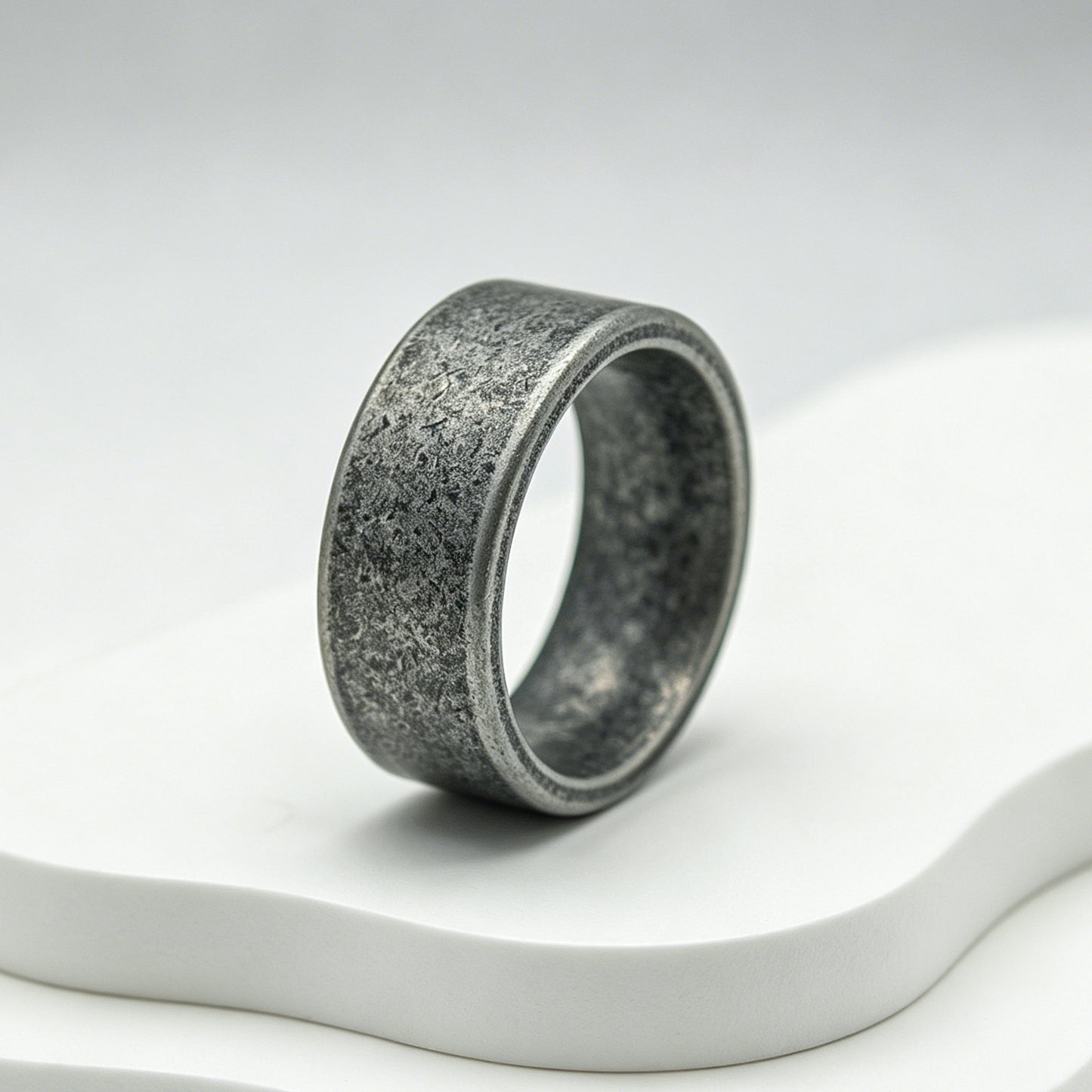 Planderful Stainless Steel Ring Unisex Everyday Durable Bold Retro Statement Jewelry