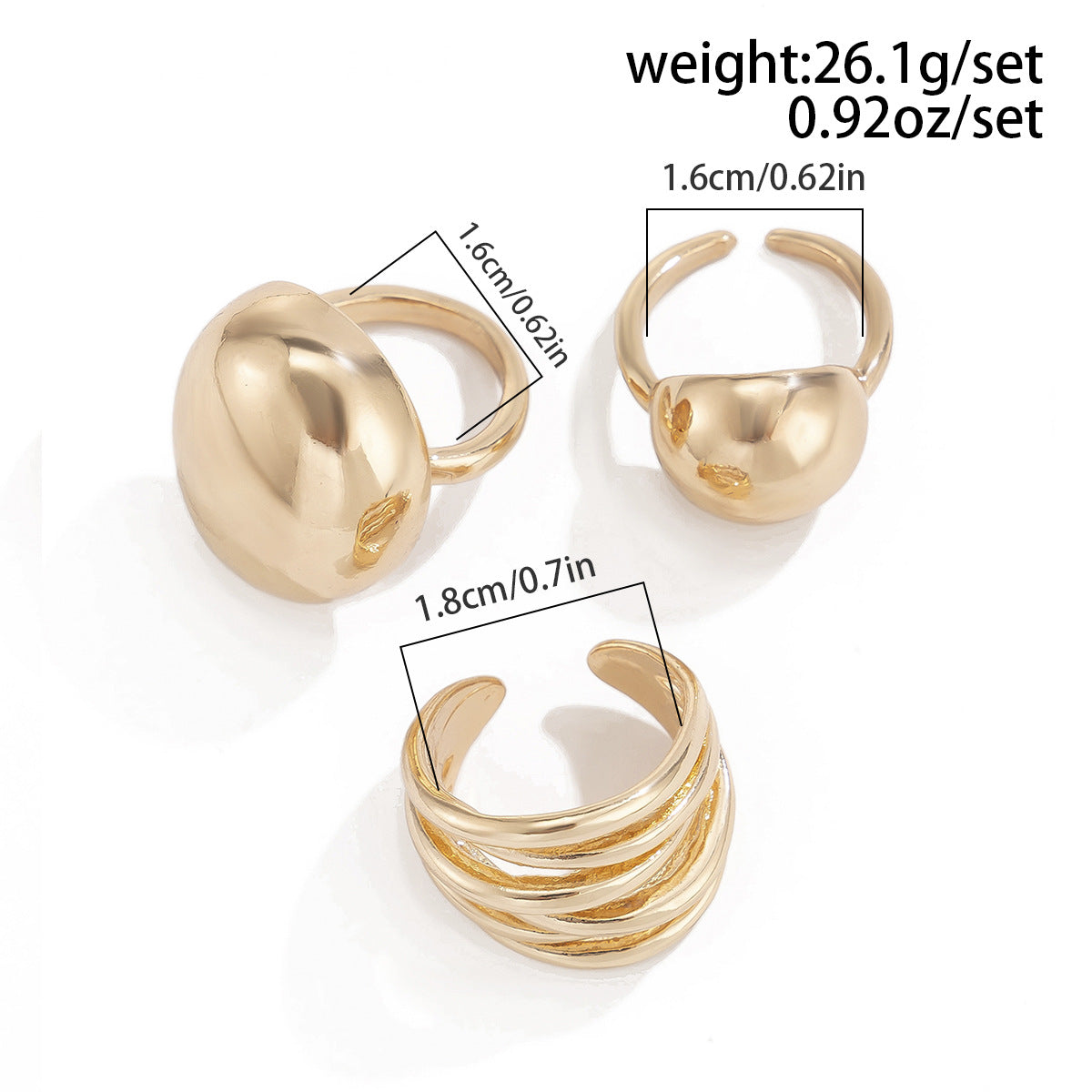 Planderful Vienna Verve Geometric Metal Ring For Fashion Forward Adults With Irregular Lava Texture