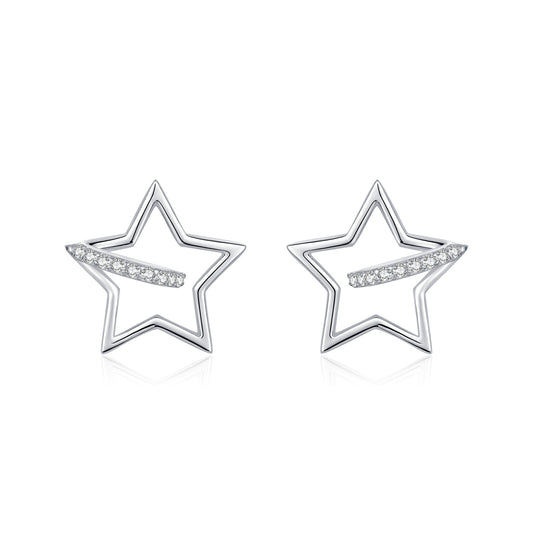 Planderful Everyday Genie Earrings – Elegant Sterling Silver with Zircon Accents