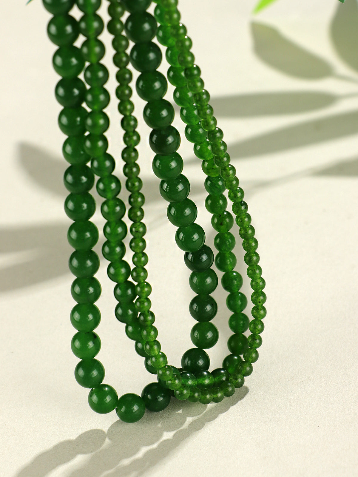 Chalcedony Round Bead Necklace