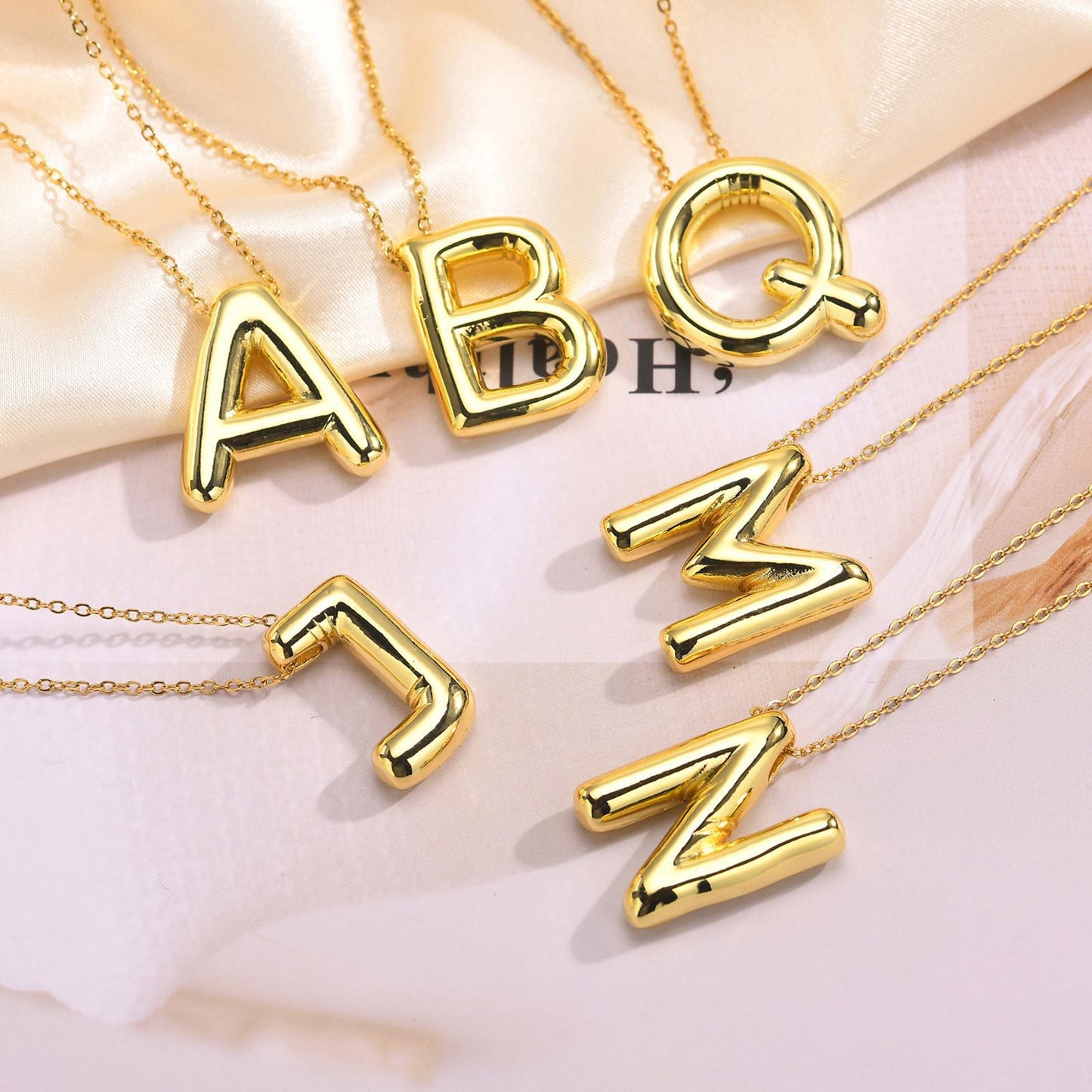 Fashion Personality English 26 Letter Necklace Jewelry for Women