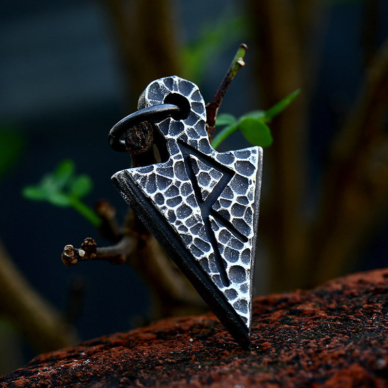 European Retro Arrow Pendant - Wholesale Viking Rune Stainless Steel Accessories for Men