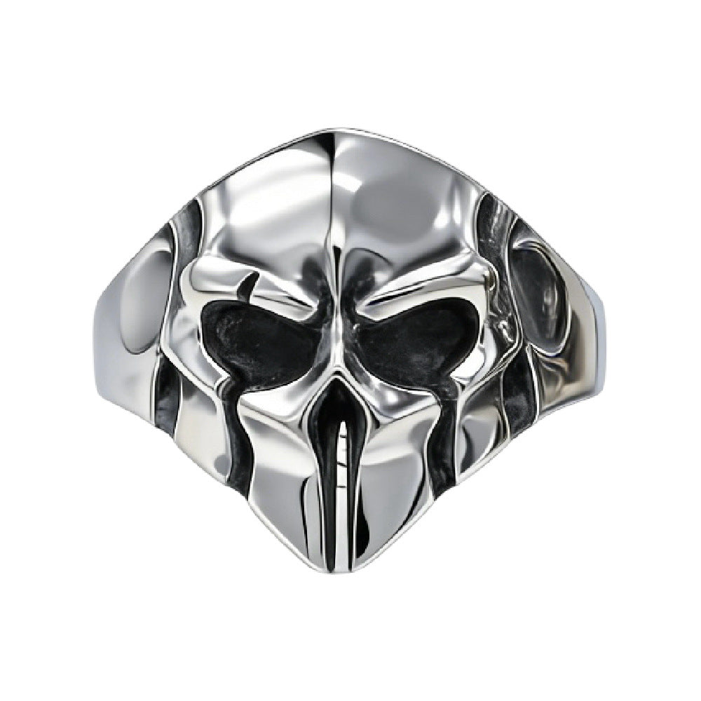 Spartan Helmet Titanium Steel Ring