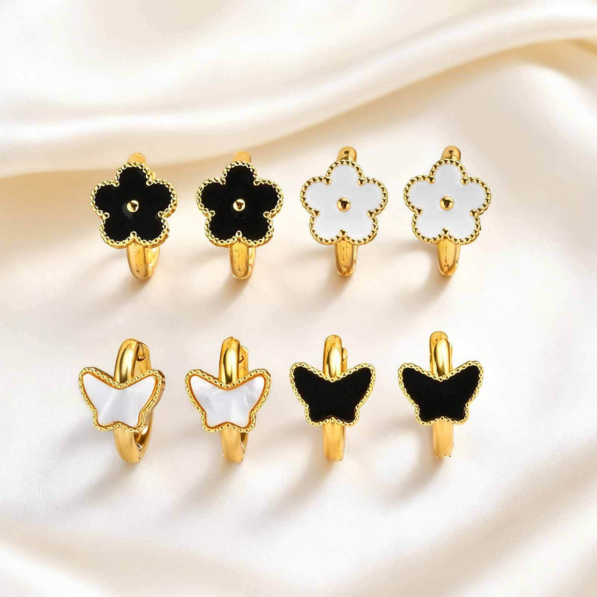 Floral Earrings — Color & Design Options