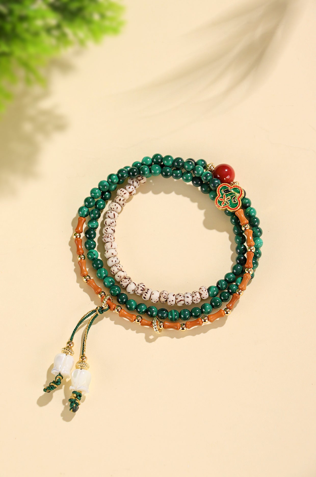 Planderful Fortune's Favor Bracelet – Elegant Gemstone and Pearl Design