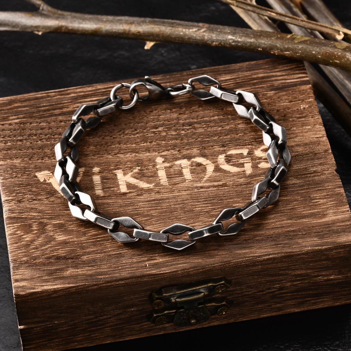Jewelry Hip Hop Stainless Steel Lip Chain Bracelet for Men