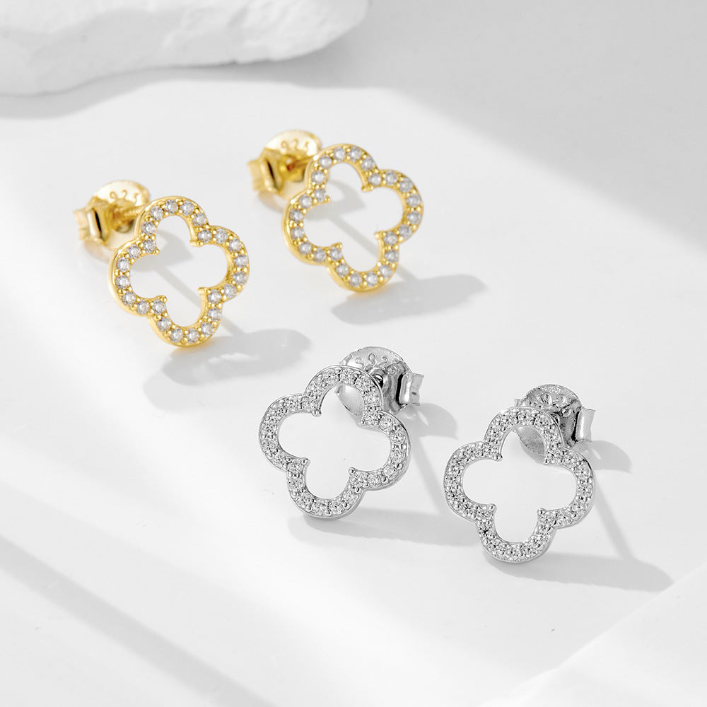 European and American Ins Wind Four-Leaf Clover Earrings