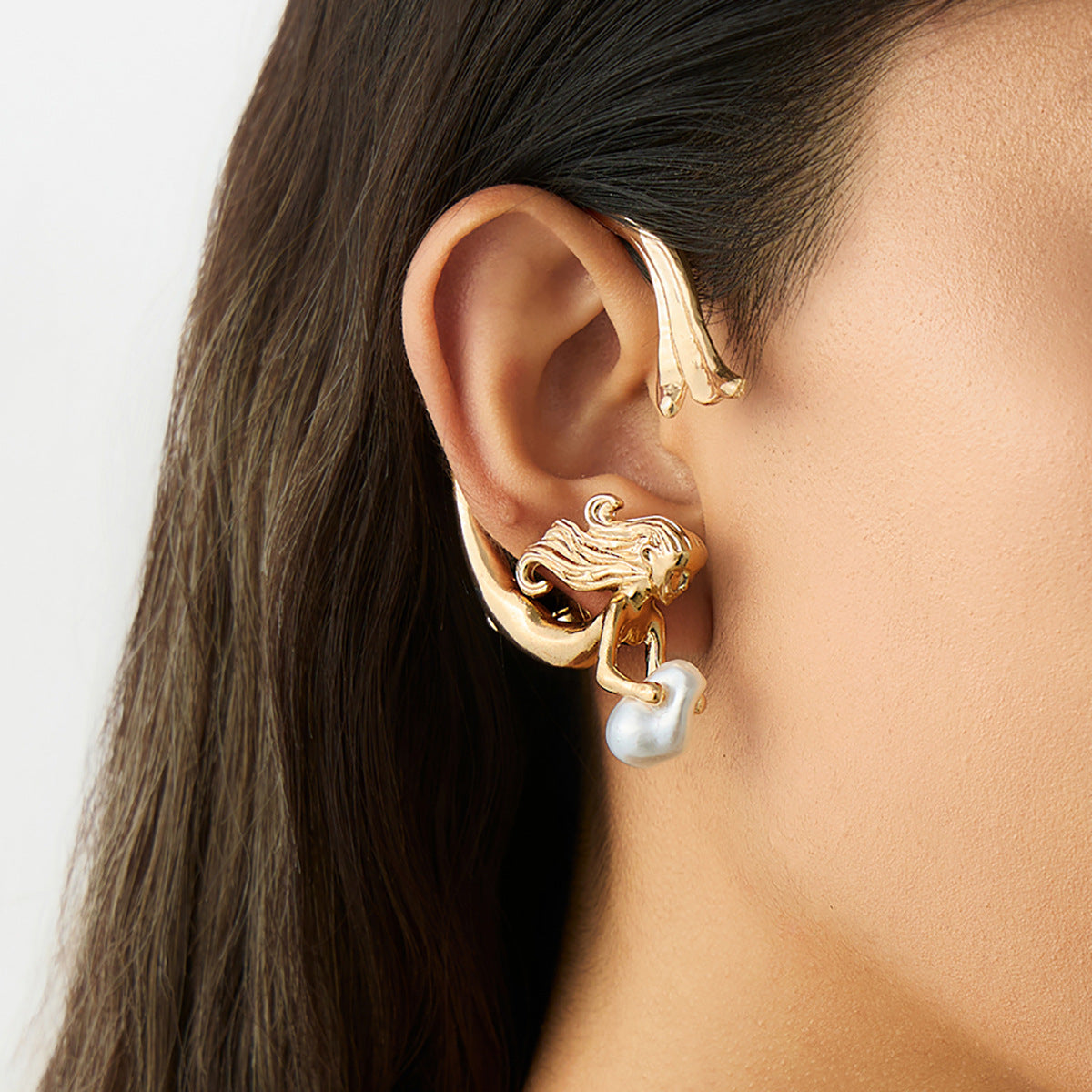 Planderful Imitation Pearl Earrings Clipless Elegant Statement For Women Vienna Verve