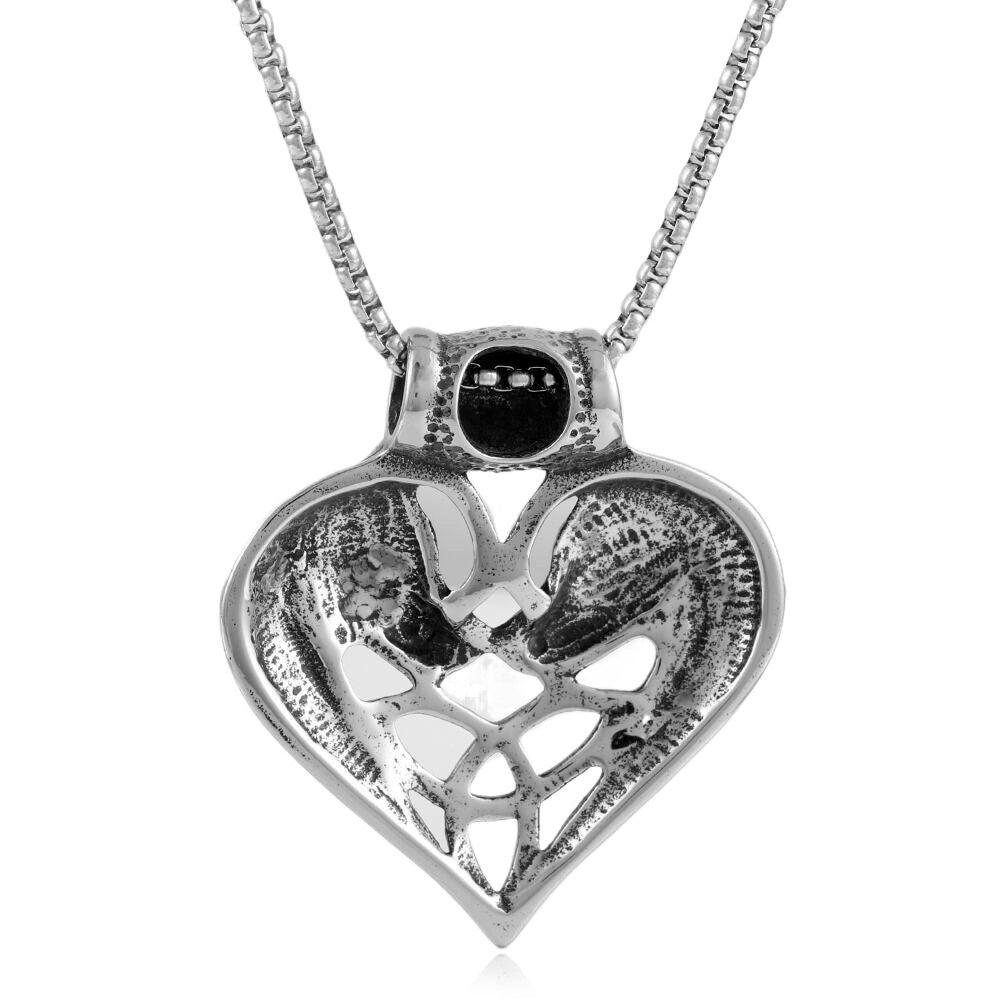 European And American Stainless Steel Wolf Pendant Necklace