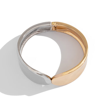 Planderful Geometric Spring Buckle Bracelet For Women With Glossy Metal Colorful Contrast Vienna Verve