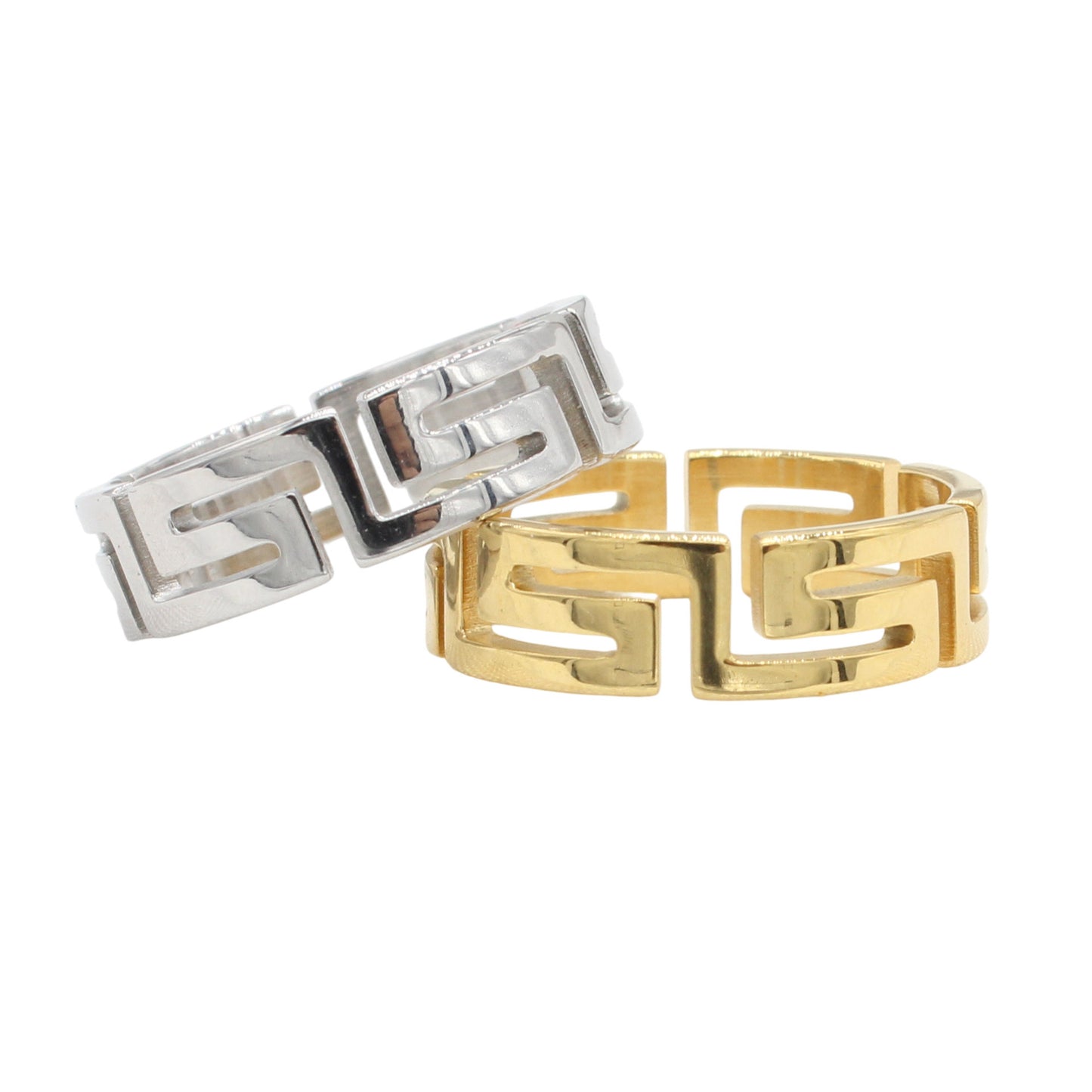 Planderful Everyday Genie – European and American Personalized Fashion Smooth Wall Pattern Men's Titanium Steel Ring