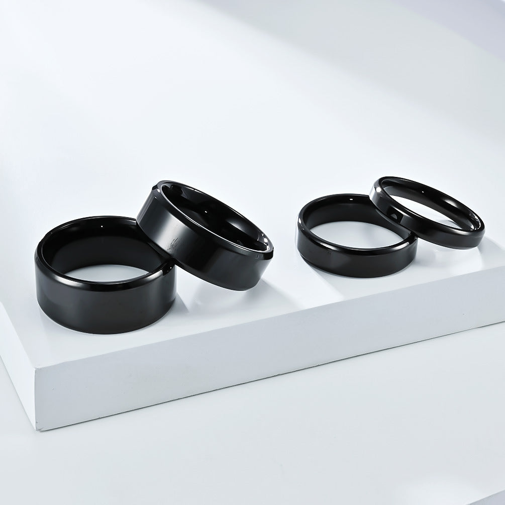 Modern Stainless Steel Ring — Gold / Silver / Black