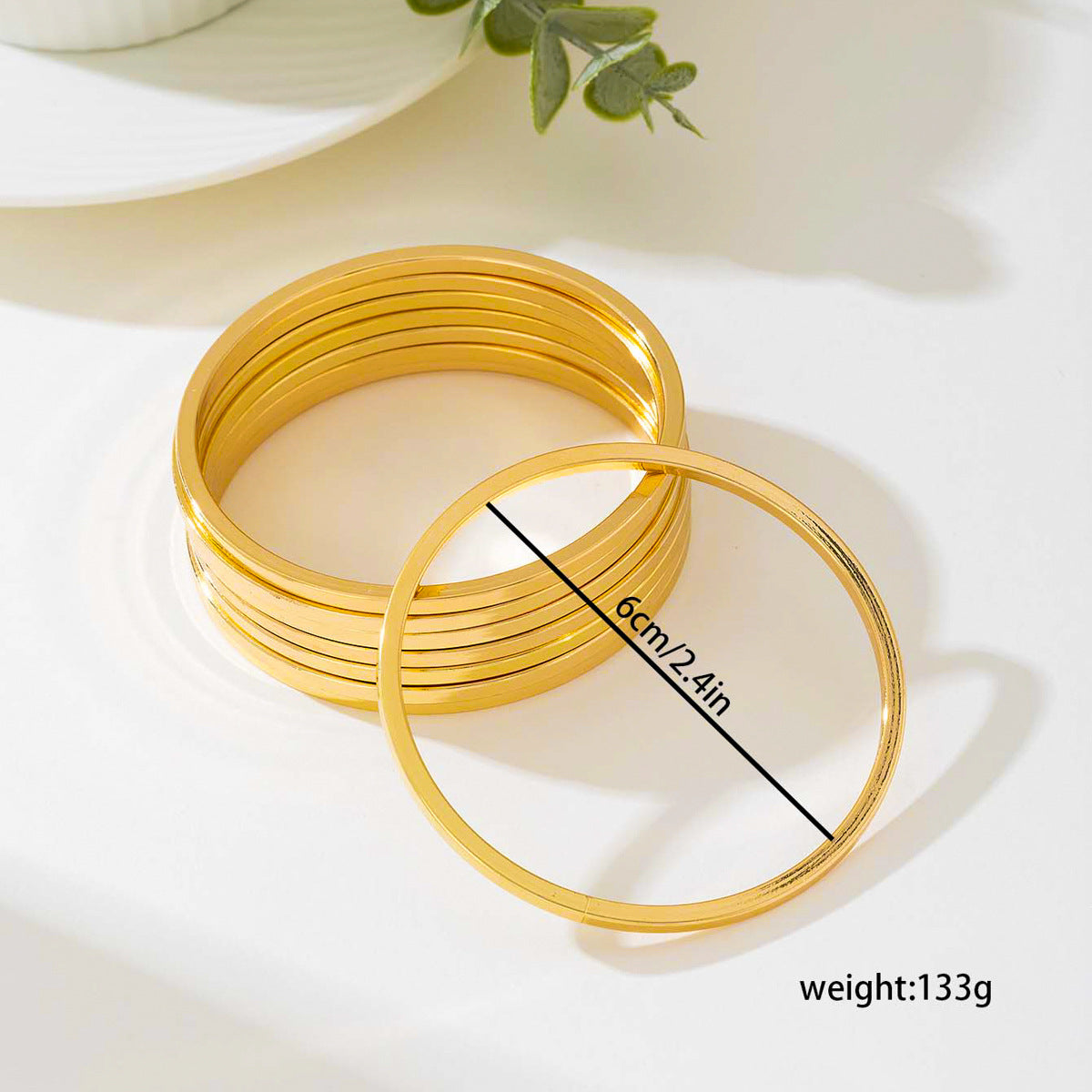 Planderful Vienna Verve Bracelets Set – Stylish Metal Geometric Design