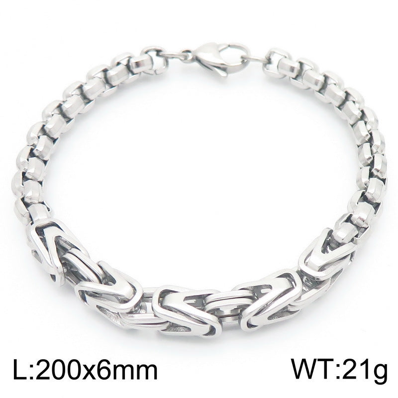 Planderful Men Byzantine V Shaped Emperor Bracelet For Men