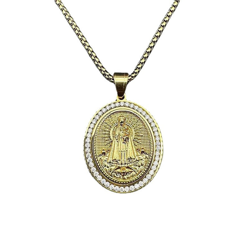 Zircon Necklace – Elegant Religious Pendant