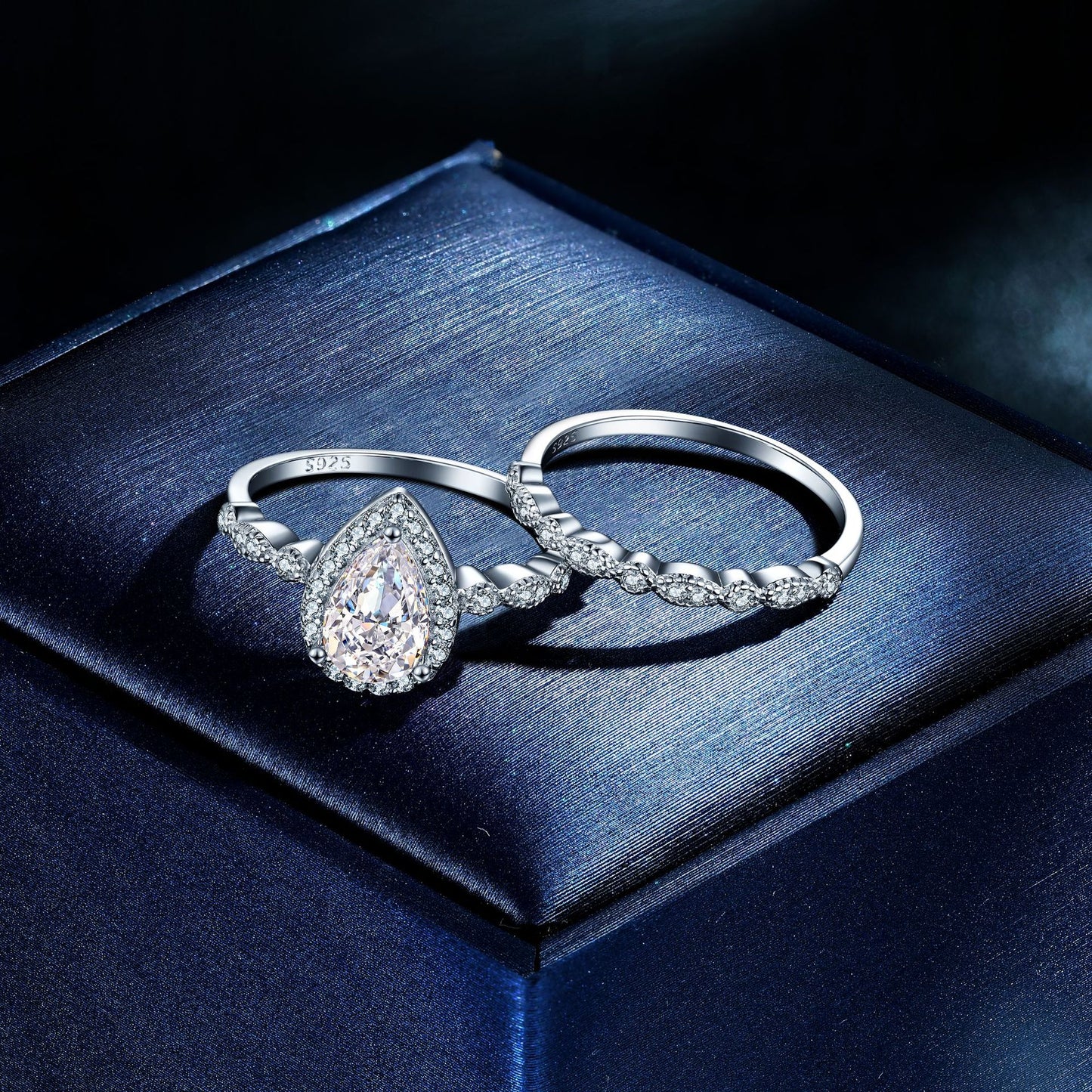 Sterling Silver 1.5ct Colored Treasure Ring for Women