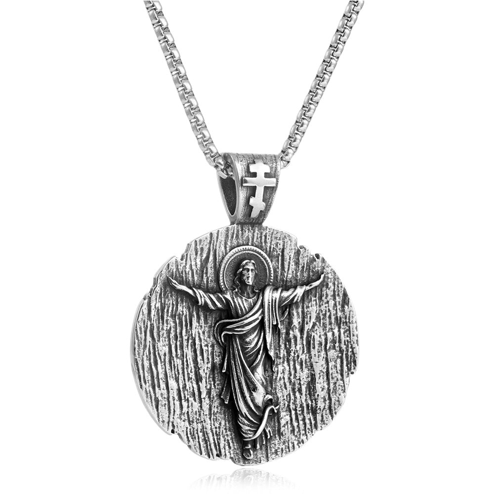European And American Stainless Steel Pendant Necklace For Men