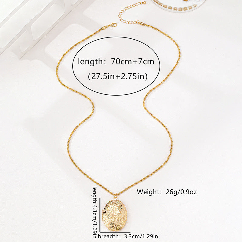 Planderful Vienna Verve Necklace – Fashionable Metal Geometric Design