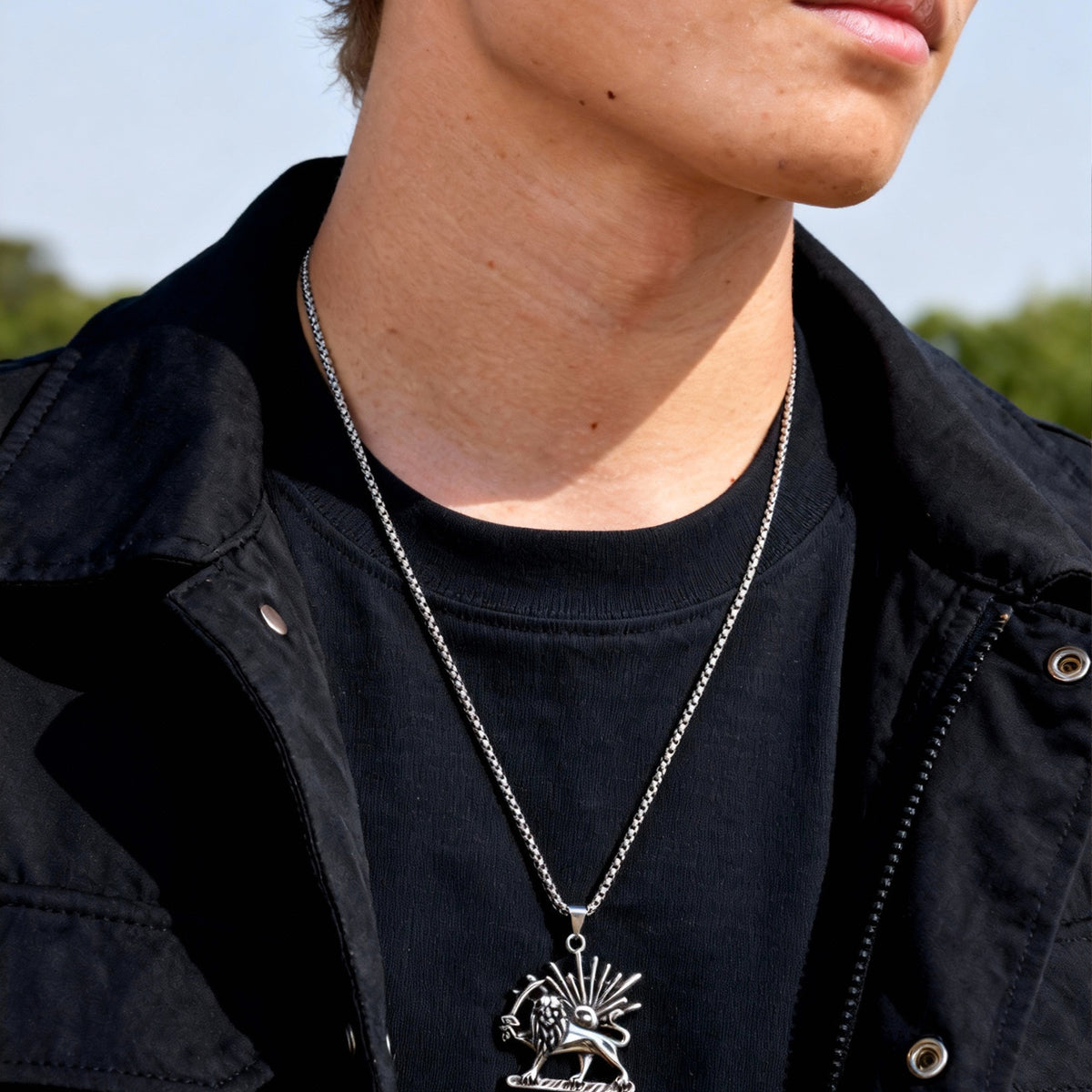 Lion Stainless Steel Pendant