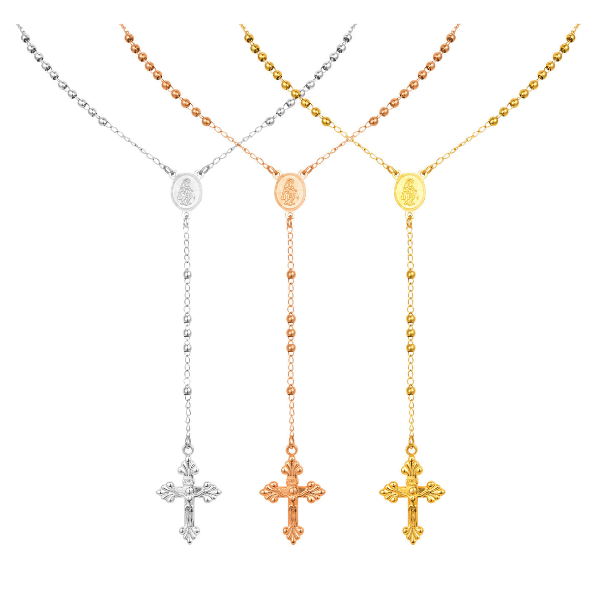 Stainless Steel Cross Vintage Necklace