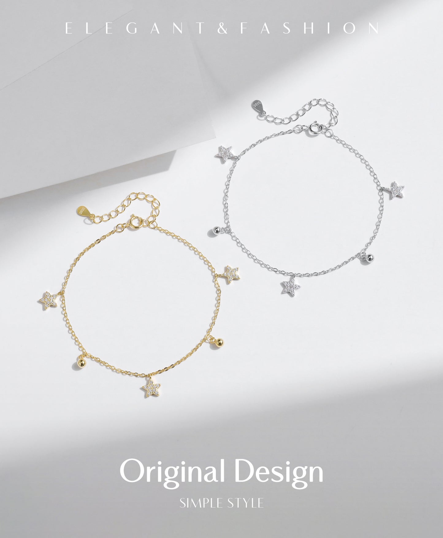 Planderful Everyday Genie Bracelet – Elegant Sterling Silver with Zircon Beads