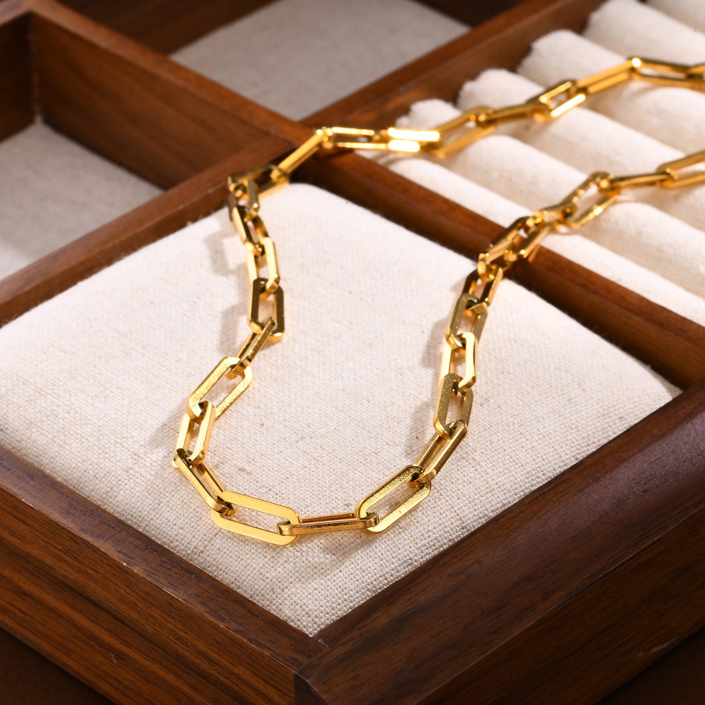 European And American Jewelry Stainless Steel Thick Necklace